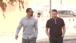 Rio Ferdinand arriving at Wolverhampton Crown Court News Clip