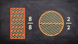 Fraction concept with whole fractions - free online tutoring - free math help Instructional Video