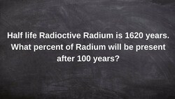 Applying radioactive decay to determine the percent left of compound Instructional Video