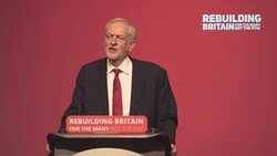 Corbyn: Crashing out of Europe with no deal would be a national disaster Stock Footage