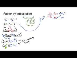 Factoring With Substitution Instructional Video