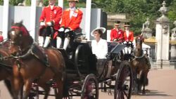 UK Platinum Jubilee - Trooping the Colour Parade - Royal carriages News Clip