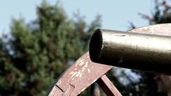 Civil War in the US - shot of an old cannon Stock Footage
