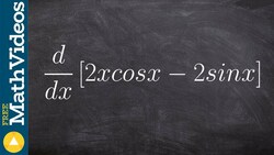 How to take the derivative using the product rule with sine Instructional Video