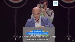 Protesters rally against Spain's right-wing VOX party's conference in Madrid News Clip