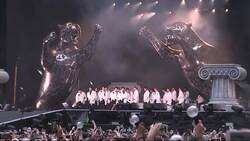 Kpop superstars BTS kick off first night of sold-out Wembley Stadium tour with fiery performance of 'Dionysus' News Clip