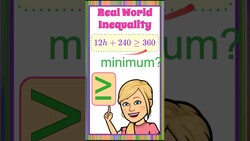 Minimum Solution of an Inequality | HS.A-REI.B.3 Instructional Video