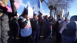 Nurses strike over pay outside London's St George's Hospital in  News Clip