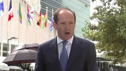 Donald Trump chairs United Nations General Assembly session on non-proliferation Stock Footage