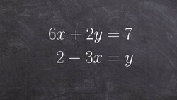 Solving a system using substitution when a variable is isolated Instructional Video