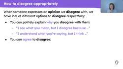 Disagreeing with someone Instructional Video