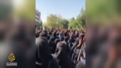 Clashes as thousands attend Mahsa Amini memorial in Iran’s Saqqez News Clip