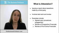 Auditing - What is Attestation Instructional Video