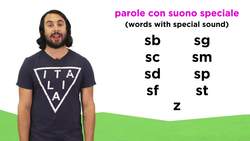 Special Sounds in Italian Instructional Video