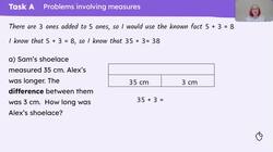 Use number facts to solve problems in measures and data contexts Instructional Video