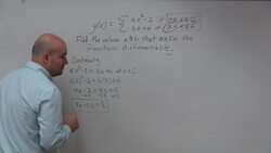 Learn to find the value that makes the piecewise function differentiable and continuous Instructional Video