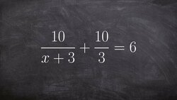 Learn how to solve a rational expression by multiplying by the LCD Instructional Video