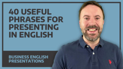 40 Phrases For Presenting In English - Business English Instructional Video
