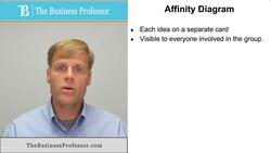 Affinity Diagram - Applied in Entrepreneurship Instructional Video