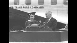 Princess Elizabeth and Philip, Duke of Edinburgh arrive in Washington, DC News Clip