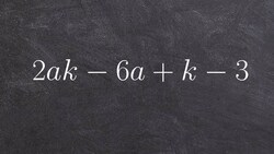How to factor using the grouping method Instructional Video