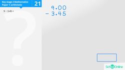 KS2 Primary Maths Age 13-17 - Calculations: Subtracting Decimals - Explained Instructional Video