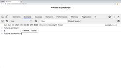 Modern Web Design with HTML5, CSS3, and JavaScript - Getting the Current Date Object Instructional Video