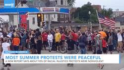 Report: Most Summer Protests Against Racial Injustice Were Peaceful News Clip