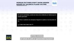 Morgue pictures don't show hidden bodies of Valencia flood victims News Clip