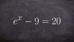 Solving an exponential equation Instructional Video
