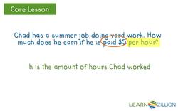 Writing Algebraic Expressions: Multiplication and Division Instructional Video