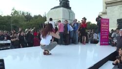 CLEAN : Rally in support of artist attacked for painting gay Emiliano Zapata News Clip