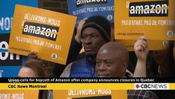 Union calls for boycott of Amazon after company announces closures in Quebec News Clip