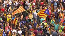 Massive Barcelona march for Catalan independence Instructional Video