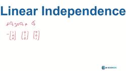 Data Science and Machine Learning (Theory and Projects) A to Z - Mathematical Foundation: Linear Independence Instructional Video