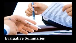 Evaluative Summaries Instructional Video