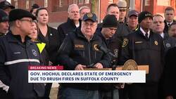 Officials: Wind-driven eastern Long Island fires still spreading News Clip