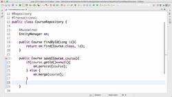 Master Hibernate and JPA with Spring Boot in 100 Steps - Step 08 - Writing a Save Method to Update and Insert an Entity Instructional Video