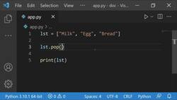 The Ultimate Guide to Python Programming With Python 3.10 - List Operations Instructional Video