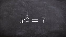 Learn how to solve an equation with a rational power by squaring both side Instructional Video