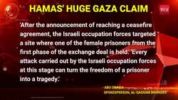 Hamas' Abu Obaida's Bombshell Threat To Israel After Gaza Truce Deal; 'Don't Turn Hostages...' News Clip