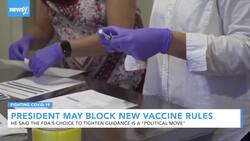 President Trump May Block Stricter Vaccine Standards News Clip