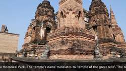 Thailand, Historic City of Sukhothai - UNESCO World Heritage Site Stock Footage