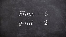 Write an equation given the slope and point intercept Instructional Video