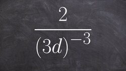 Simplify a rational expression by applying the rules of exponents Instructional Video