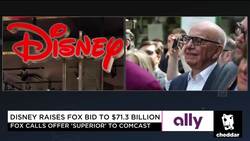 Disney's Raises Bid for 21st Century Fox News Clip