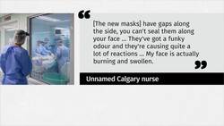 Alberta health-care workers are concerned over new masks. Here's why News Clip
