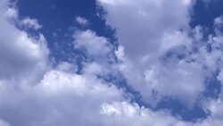 Soft Smooth Heavenly Clouds on Clear Sky in Sunny Day Stock Footage