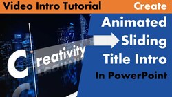 Creating a Title Slide Intro in PowerPoint Instructional Video