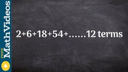 How to determine the sum of a finite geometric sequence Instructional Video